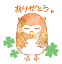 Pretty&colorful owl sticker #5970594