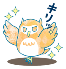 Pretty&colorful owl sticker #5970617