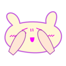 Cute rabbit daily sticker sticker #5970693