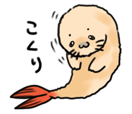 Fried Prawns Seal Sticker sticker #5970845