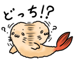 Fried Prawns Seal Sticker sticker #5970854