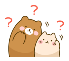 Honorific cat and bear sticker #5971098