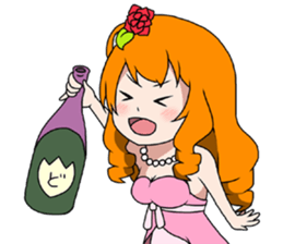 cutie hostess Rina sticker #5971665