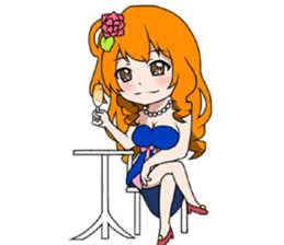 cutie hostess Rina sticker #5971679