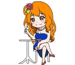 cutie hostess Rina sticker #5971679