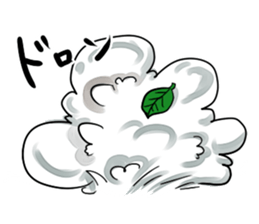 Raccoon dog attracted by ceramic ware sticker #5971863