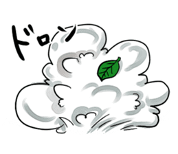 Raccoon dog attracted by ceramic ware sticker #5971863