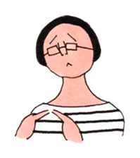 Black cat and girl sticker #5972808