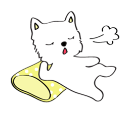 Cute girl & puppy's happy life sticker #5973474