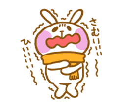 marshmallow Rabbit Mr.USAHARA sticker #5973590