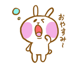 marshmallow Rabbit Mr.USAHARA sticker #5973595