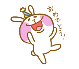 marshmallow Rabbit Mr.USAHARA sticker #5973601