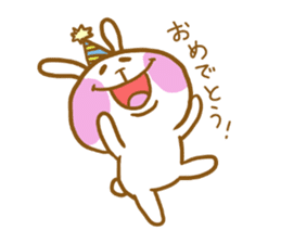 marshmallow Rabbit Mr.USAHARA sticker #5973601