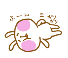 marshmallow Rabbit Mr.USAHARA sticker #5973602