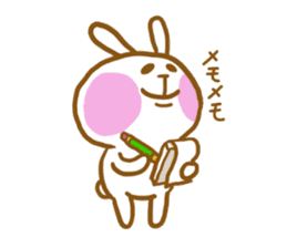 marshmallow Rabbit Mr.USAHARA sticker #5973605