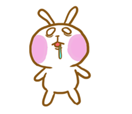 marshmallow Rabbit Mr.USAHARA sticker #5973607