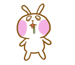 marshmallow Rabbit Mr.USAHARA sticker #5973607