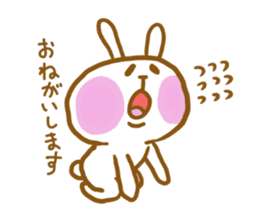 marshmallow Rabbit Mr.USAHARA sticker #5973620