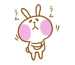 marshmallow Rabbit Mr.USAHARA sticker #5973622