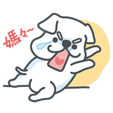 My crazy little white dog RUMI sticker #5973984