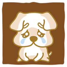 My crazy little white dog RUMI sticker #5973986