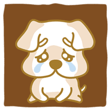 My crazy little white dog RUMI sticker #5973986