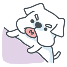 My crazy little white dog RUMI sticker #5973987
