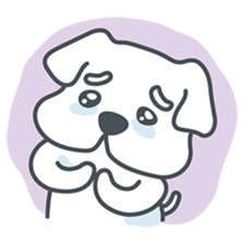 My crazy little white dog RUMI sticker #5973989