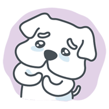 My crazy little white dog RUMI sticker #5973989