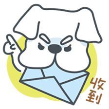 My crazy little white dog RUMI sticker #5973991