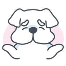My crazy little white dog RUMI sticker #5973992