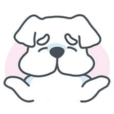 My crazy little white dog RUMI sticker #5973992