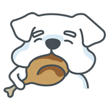My crazy little white dog RUMI sticker #5973993