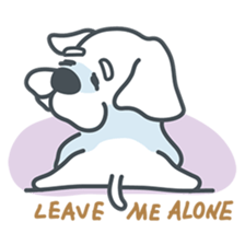 My crazy little white dog RUMI sticker #5973997