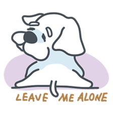 My crazy little white dog RUMI sticker #5973997