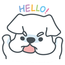 My crazy little white dog RUMI sticker #5973998