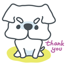 My crazy little white dog RUMI sticker #5974002