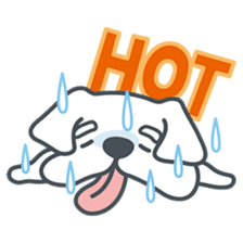 My crazy little white dog RUMI sticker #5974004