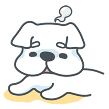 My crazy little white dog RUMI sticker #5974011