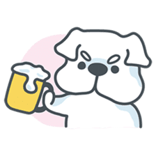 My crazy little white dog RUMI sticker #5974012