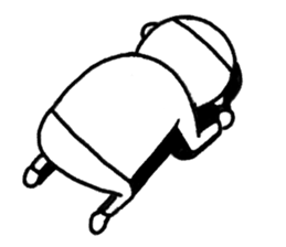 No comment, chill boy-Bobo sticker #5974124