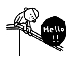 No comment, chill boy-Bobo sticker #5974126