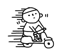 No comment, chill boy-Bobo sticker #5974129