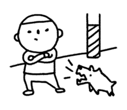 No comment, chill boy-Bobo sticker #5974133