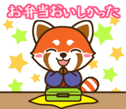 the red panda office worker sticker #5974386
