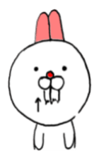 Snaggletooth rabbit sticker #5975311