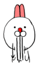 Snaggletooth rabbit sticker #5975312