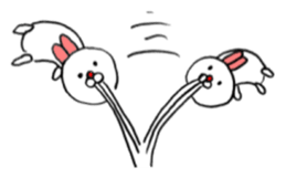 Snaggletooth rabbit sticker #5975332