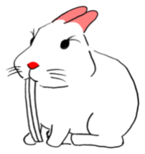 Snaggletooth rabbit sticker #5975333