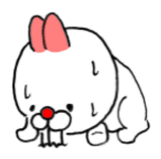 Snaggletooth rabbit sticker #5975340